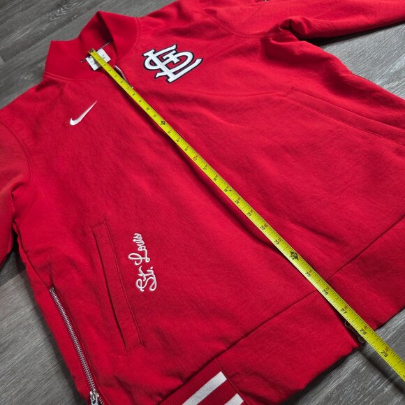 Men's Nike - Medium -  St. Louis Cardinals Red Bomber Jacket - MLB Authentic - Picture 8 of 14